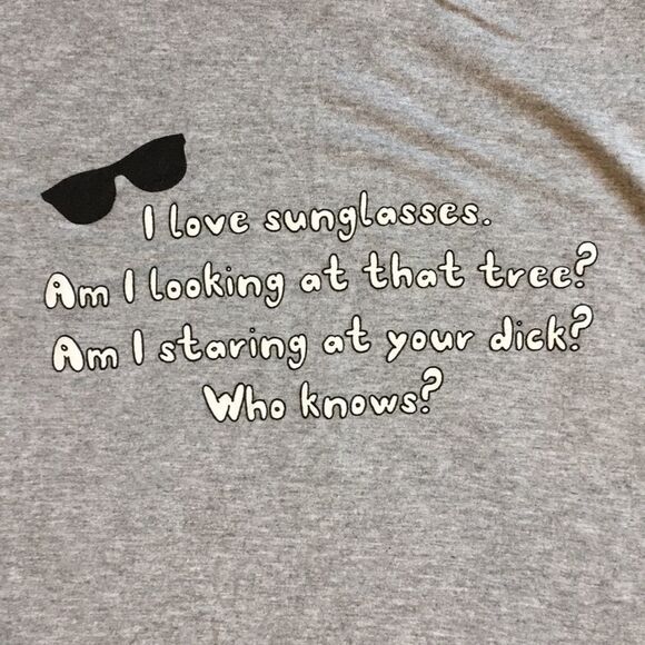 Ladies “am I staring at your dick?”  Funny Tshirt - Picture 1 of 6